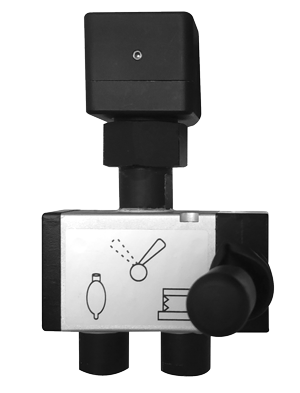 Umschalter (Toggle Switch) for Breathing Bag and Ventilator
