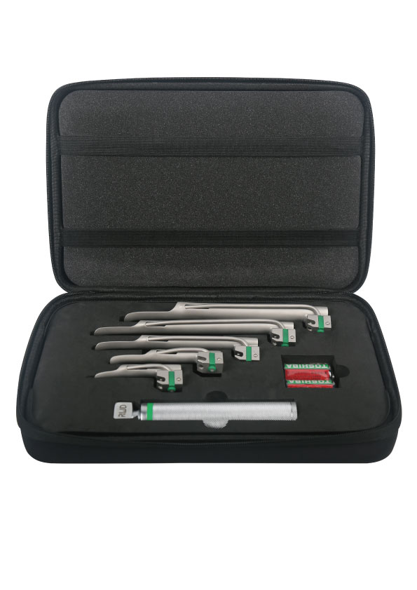 Miller Laryngoskop- Kaltlicht – Set 5 Spatel mit Batteriegriff