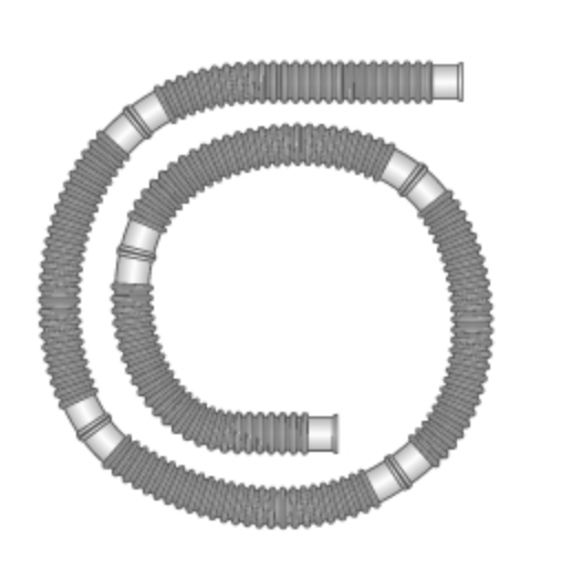 Corrugated tube 22 mm, suction tube, sold by the meter  (REF 1574000)